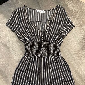 Hollister Striped Jumpsuit